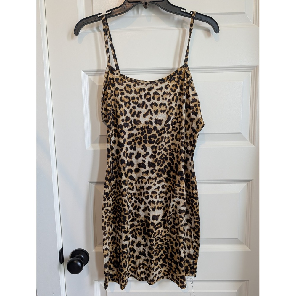 Coco and Shay Leopard Print Mini Dress